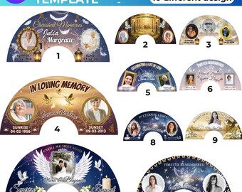 Clack Fan Memorial Template, Canva Obituary, In Loving Memory (Digital Download)