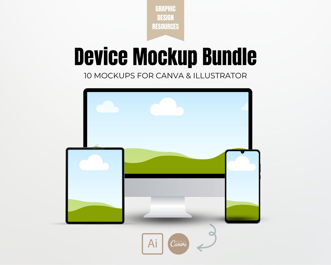 10 Modern Mockups for Canva Devices Mockups, iPhone Mockup, Imac Mockup ...