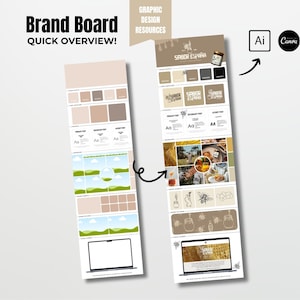 May include: Brand board for a honey company called "Sabor España". The board includes a color palette, logo variations, font styles, and product photography. The company's tagline is "Sabor España".