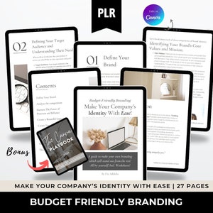 PLR eBook Budget-Friendly Branding, Make Your Brand Identity With Ease! Private Label Rights | Do It Yourself | Budget Friendly Logo Design