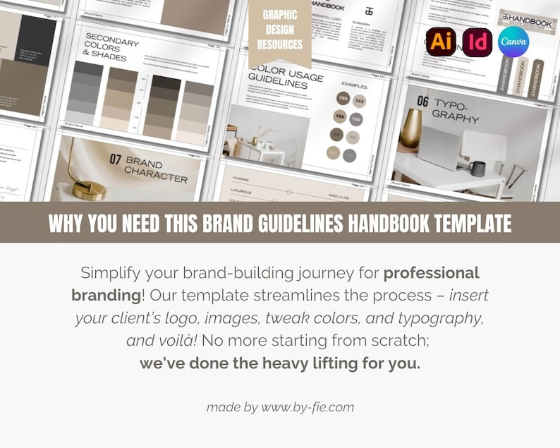 Handbook Brand Guidelines Template Brand Guide Branding Brand Style Handbook Brand Guidelines Template Brand Guide Branding Brand Style