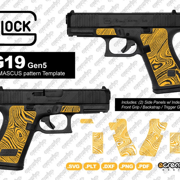 Glock 19 Template Dxf Etsy