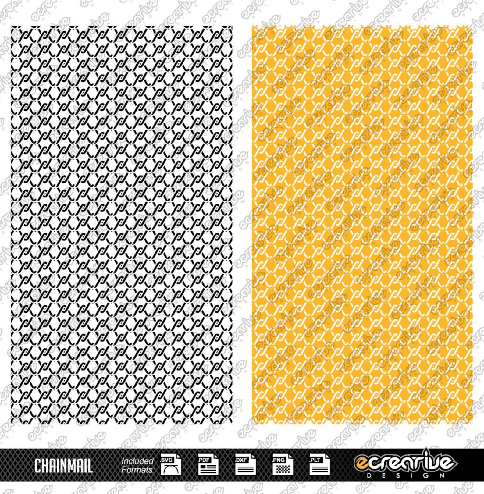 CHAINMAIL Vector Laser Stippling Pattern Template SVG PLT - Etsy