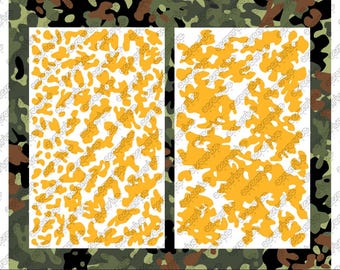 Plantilla digital FLECKTARN Camo Cerakote SVG DXF