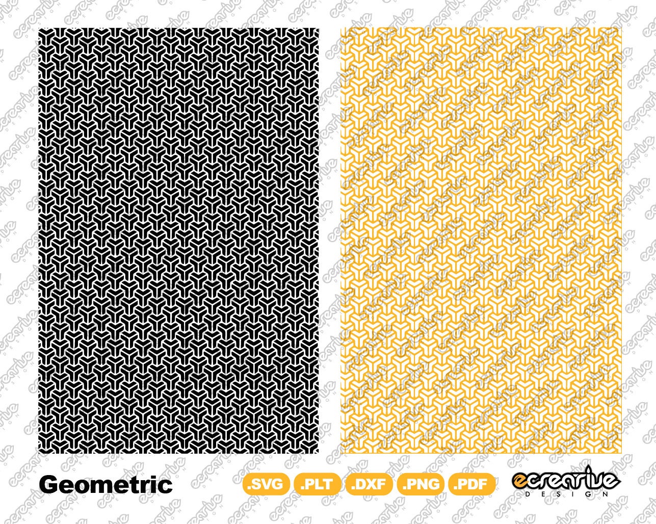 GEOMETRIC Vector Laser Stippling Pattern Template SVG PLT - Etsy