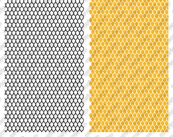 Plantilla de patrón de punteado láser vectorial SCALES SVG PLT