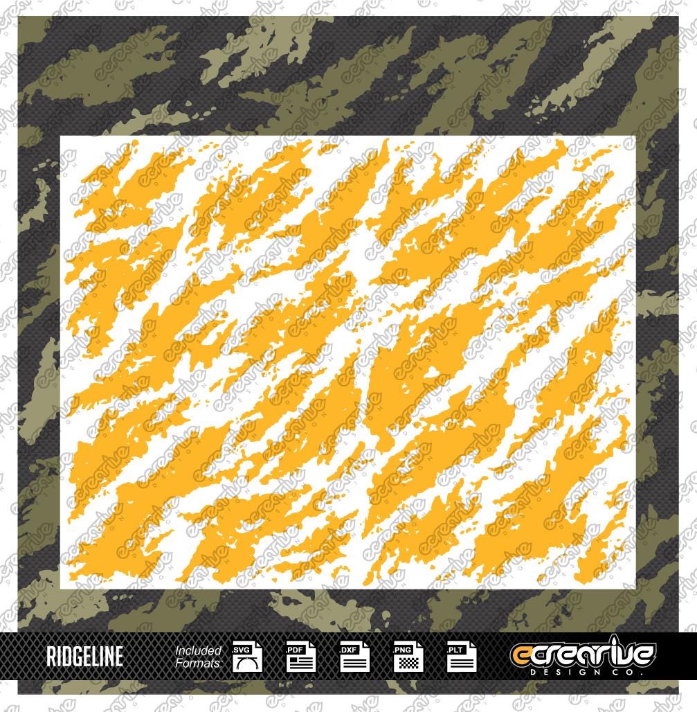 RIDGELINE Camo Cerakote Stencil Digital Template SVG DXF - Etsy