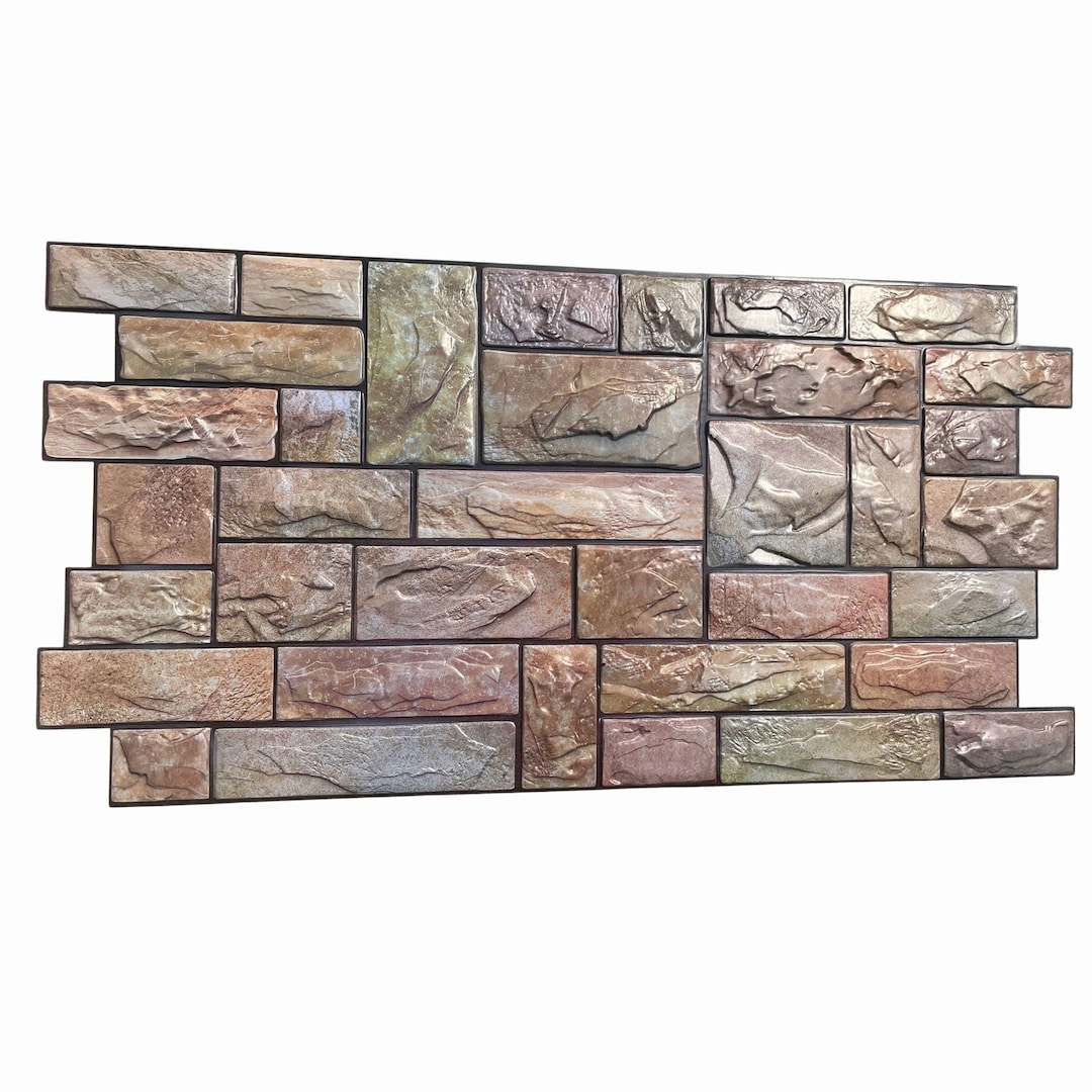 Maxi 3D Hires PVC Wall Covering Panels Living Stone Etsy