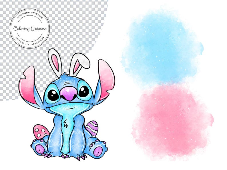 Spring Stitch Character Cute Spring Time Stitch PNG Clipart - Lilo and Stitch Clipart ...