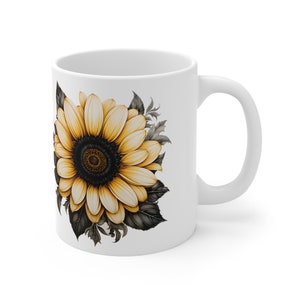 Colorful Sunflower Delight -Ceramic Mug 11oz