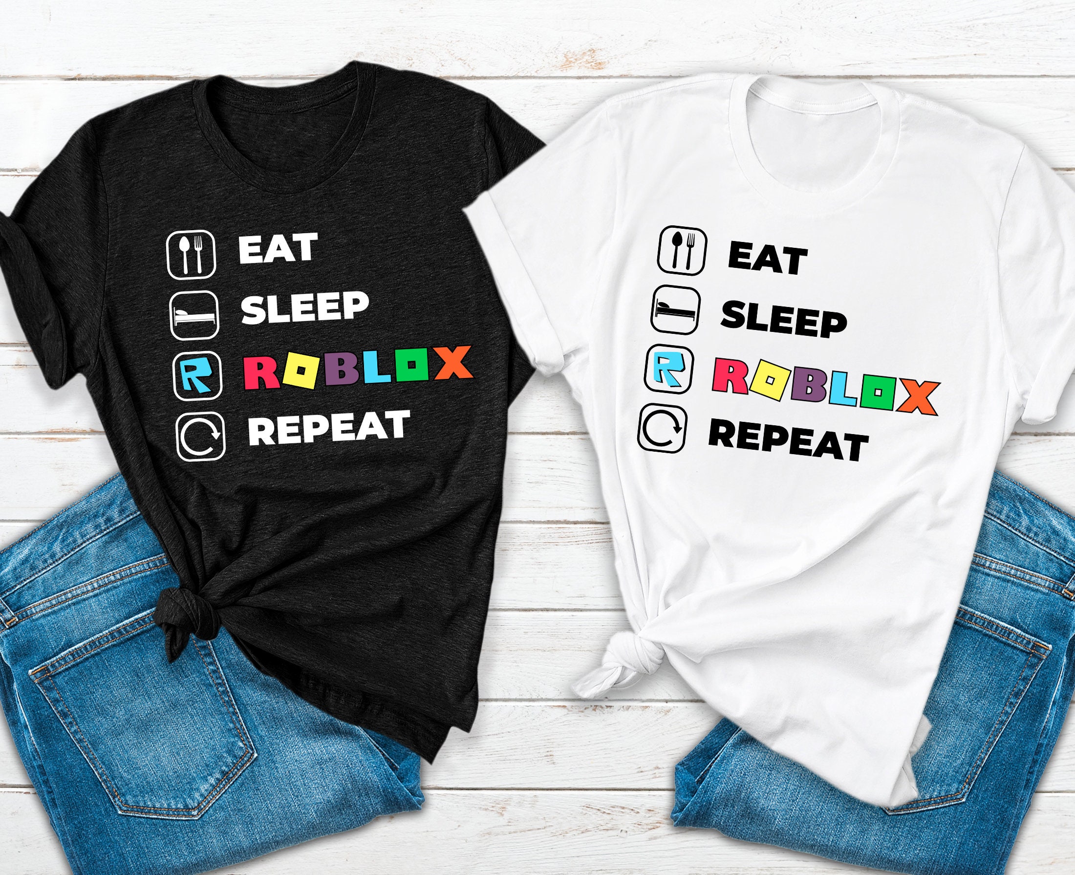 Eat Sleep Roblox Youth T-Shirt - Hoodiego