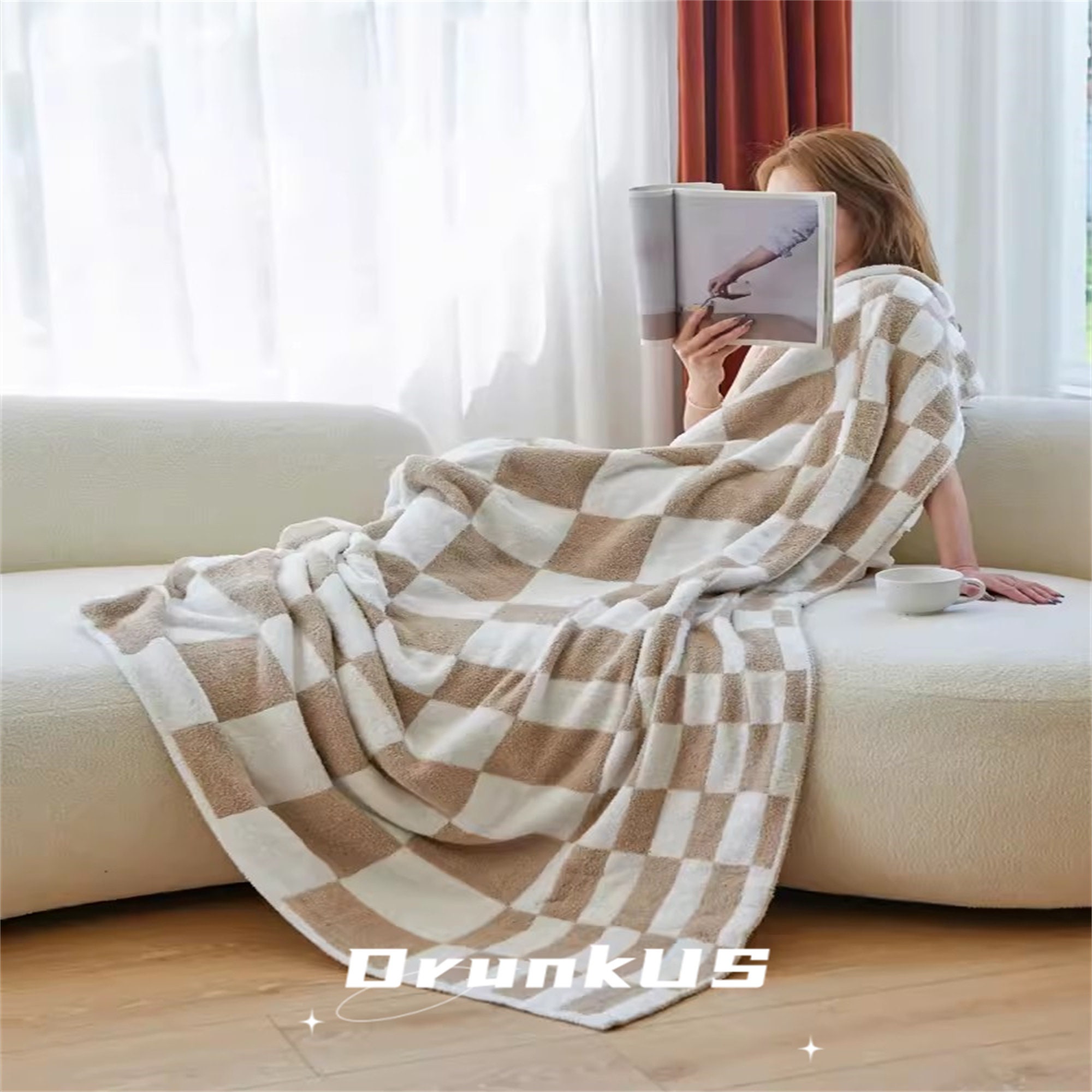 Autumn and Winter Half Fleece Blanket Rapid Thermal - Etsy