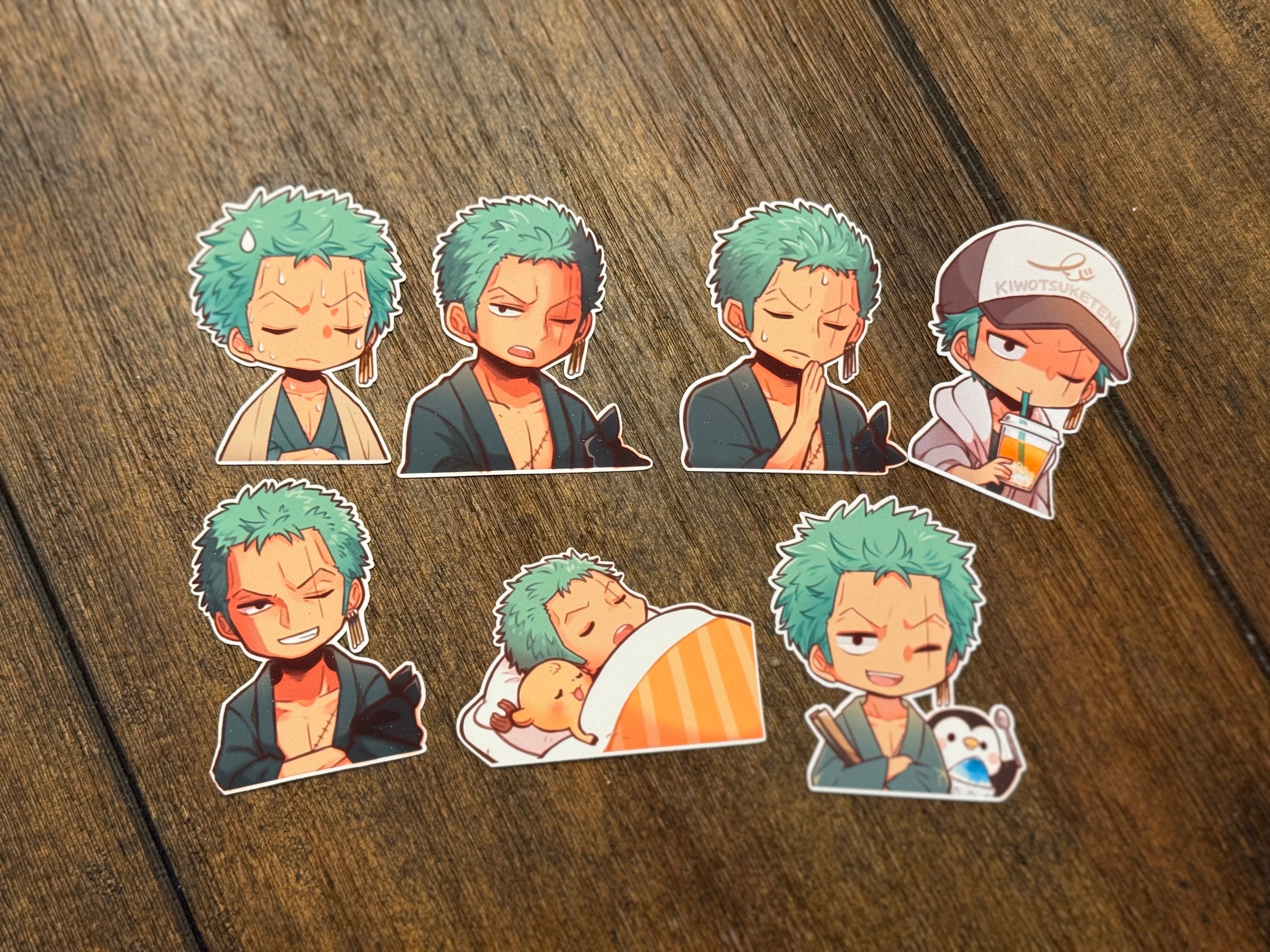 Zoro One piece Sticker for Sale by MULTIFANDOM ART