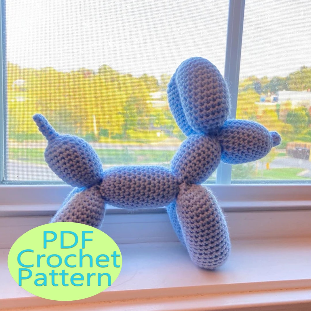 Balloon Dog Crochet Pattern Balloon Dog Amigurumi Cute Etsy