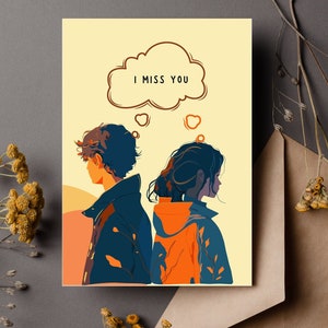 Carte tu me manques | pour lui | pour elle | Carte tu me manques.