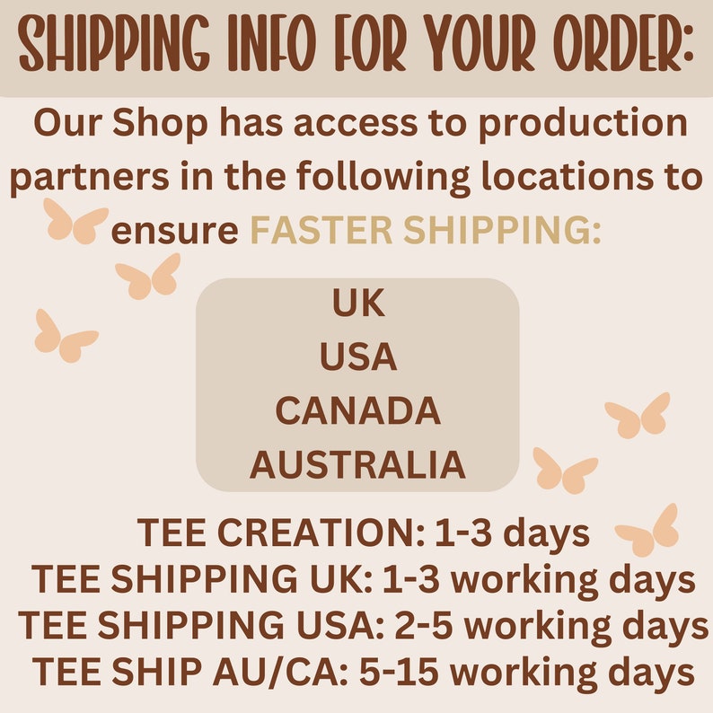 a flyer for a shipping company with a picture of a butterfly on it