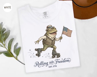 Funny Frog 250th Anniversary 4th of July Comfort Colors Shirt Celebrate Americas Birthday EST 1776 Independence Day Semiquincentennial Tee