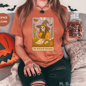 Labor and Delivery Halloween Nurse Shirt, Skeleton Witch Nurse, Funny Halloween L&D Nurse Shirt, Witch of Records Spooky Nurse Tarot Card
