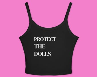 Protect The Dolls Tank Top, Trans Pride Tank Top, Gender Equality Trans Rights Activist Crop Top, Feminist Tank Inclusive Shirt, Pride Month