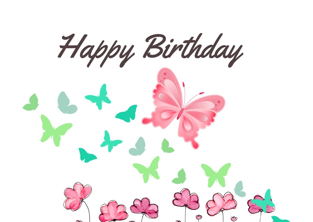 DIGITAL Card, Printable, Birthday Card, Digital Download, Greeting