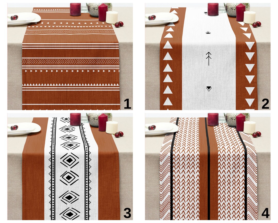 Rug Table Runner, Kilim Southwestern Tablecloth, Authentic Rug Tabletop