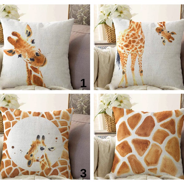 Giraffe Pillows Etsy