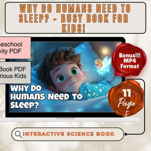 Why Do Humans Need to Sleep? | Fun Science Worksheet | Activity Fun and Educational for Kids |  High Quality Animation | Graphics and Sounds