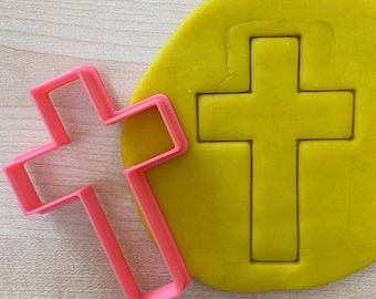Korsformad kakform, gåva för religiösa tillfällen, kristen korsstämpel med fondantdeg, dopgåva