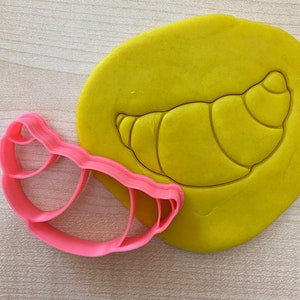 Croissant Cookie Cutter, French Breakfast Dessert Fondant Dough Stamp, Parisian Pastry French Bakery Themed Party Favor