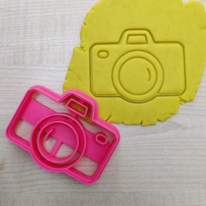 Camera Cookie Cutter, Retro Photographer Gift, Photojournalism Camera Biscuit Dough Cutter, Photo Camera Fondant Stamp