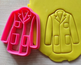 Cortador de galletas de bata de laboratorio, galletas de biología de médico, regalo de estudiante de biología
