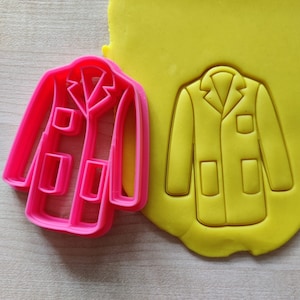 Lab Coat Cookie Cutter, Medical Doctor Biology Cookies, Biology Student Gift