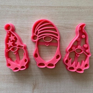 Wichtel-Ausstechform-Set - Stern-Zwerg, Streifen-Zwerg und gepunkteter-Zwerg