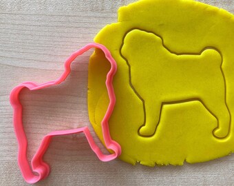 Pug Cookie Cutter, Mops Biscuit Stamp, Gift for Pug Owner