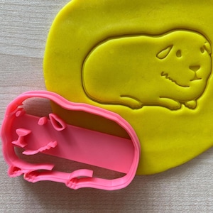 Cute Pet Guinea Pig Cookie Cutter, Sweet, Pastry, Fondant, Dough, Biscuit Stamp