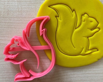 Squirrel Cookie Cutter, Cute Animal Biscuit Stamp