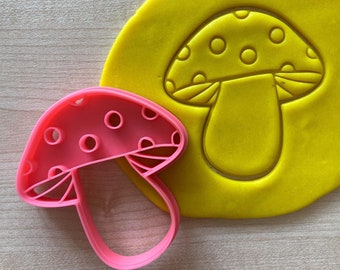 Mushroom Cookie Cutter, Botanic Forest Garden Theme