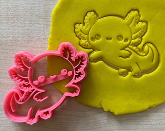 Niedliche Axolotl Cookie Cutter, Axolotl Geschenke, Geschenk für Mutter, Reptilien Geburtstagsfeier