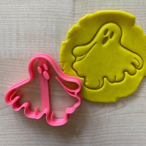 Halloween Ghost Cookie Cutter, Halloween Party Favor Fondant Cutter, Spooky Dough Stamp, Shocked Ghost Biscuit Cutter