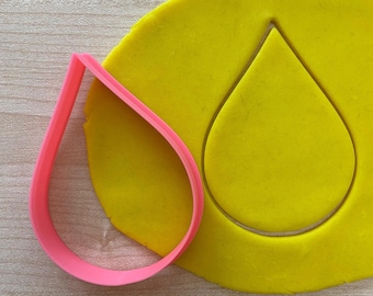 Droplet Cookie Cutter, Water  Drop, Teardrop, Rain Drop, Polymer clay, Fondant, Biscuit Cutter
