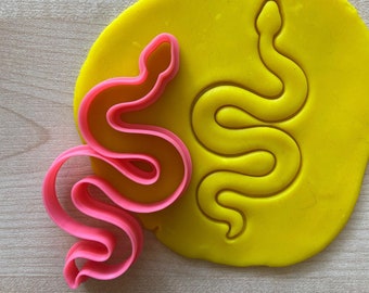 Snake Cookie Cutter, Snake Gifts, Fondant Clay Cutter, Reptile Birthday Party, Halloween Decor