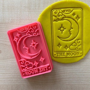 Cortador de biscoitos de cartas de tarô da lua