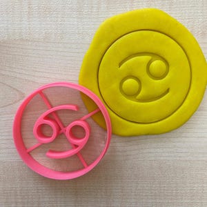 Kanker sterrenbeeld koekjesvormer, het symbool krab horoscoop fondant stempel, astrologie-geïnspireerde koekjesdeegsnijder, astrologie cadeau