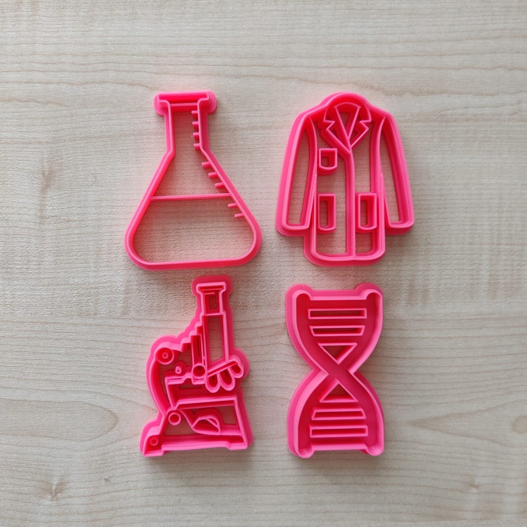 Biology Cookie Cutter Set Biology Student Gift Etsy