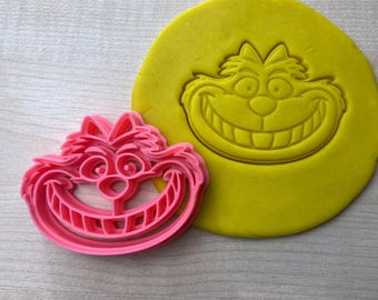 Cheshire Cat Cookie Cutter, Alice Adventures in Wonderland Themed Cookies Cutters