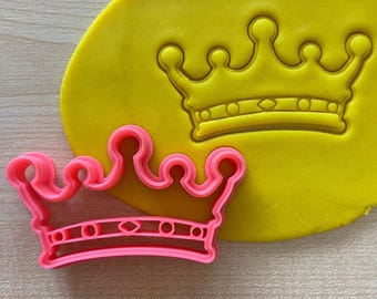 Princess Tiara Cookie Cutter, Medieval King Queen Crown Fondant, Dough, Pastry Biscuit Stamp
