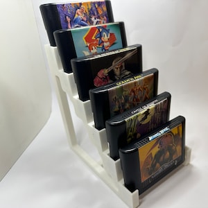 SEGA MegaDrive/Genesis/Master System Display Stand for 6x Cartridges