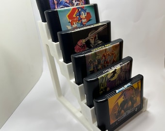 SEGA MegaDrive/Genesis/Master System Display Stand for 6x Cartridges