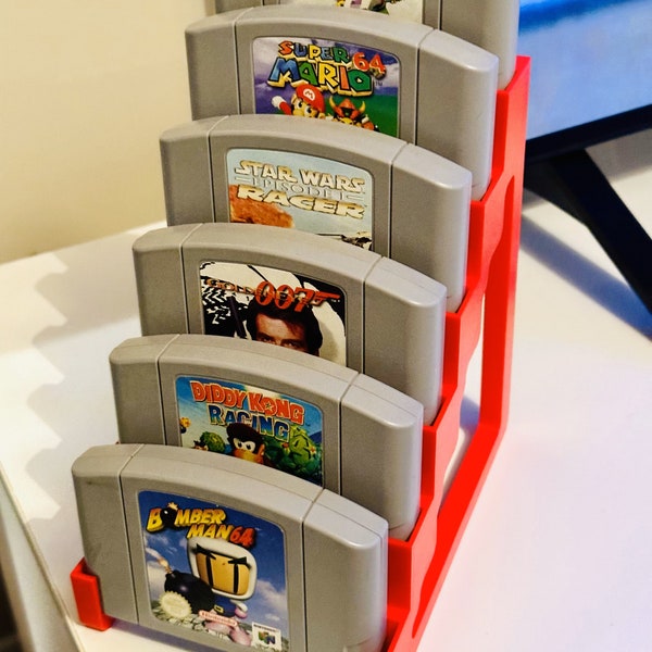 N64 Display Stand for 6x Cartridges