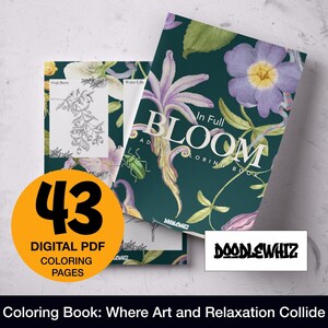 Em plena floração: livro para colorir para adultos - relaxe com uma grande variedade de lindas estampas botânicas